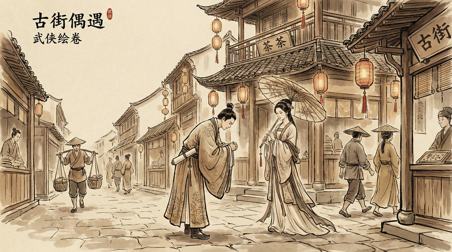 瘦猴探花 - 古街偶遇记